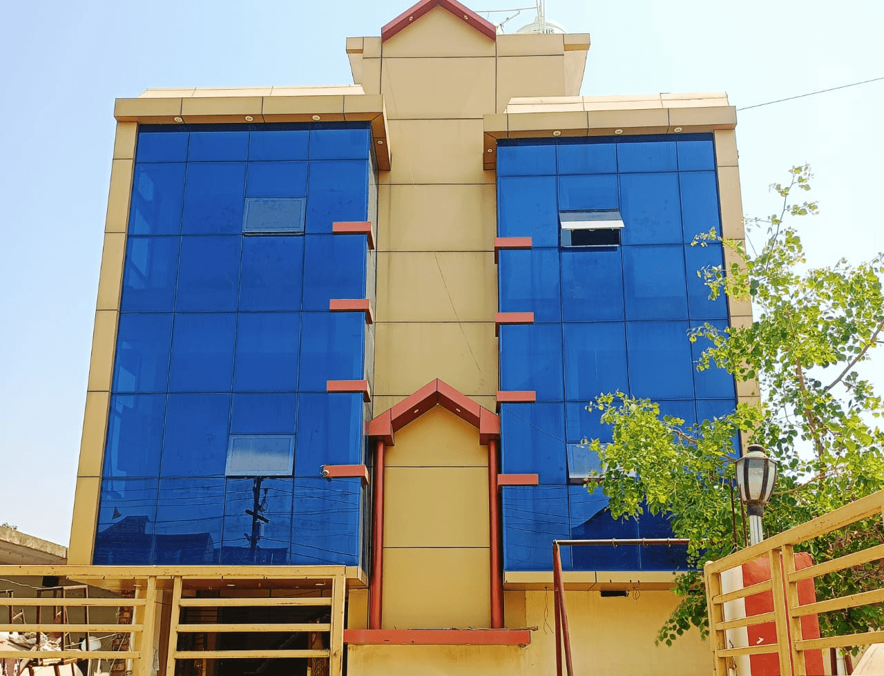 Students collaborating and learning together in a modern classroom